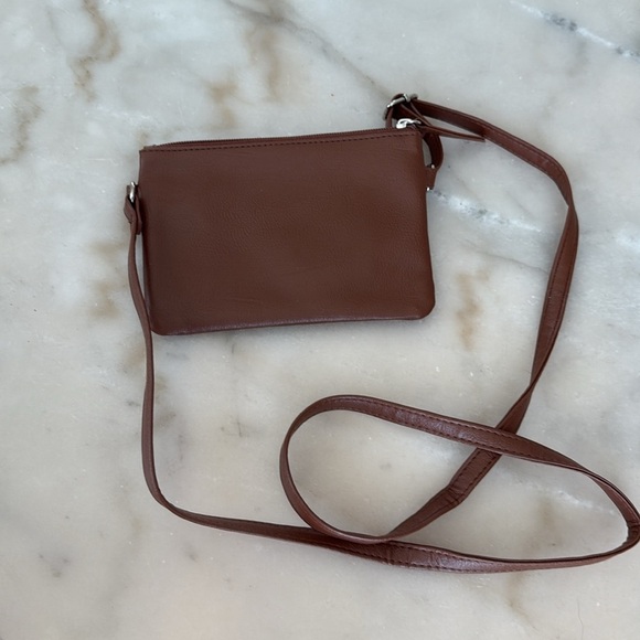 Smart Trend Brown and Tan Crossbody and Clutch Set of 2 Bags Faux Leather NWOT - Picture 10 of 13